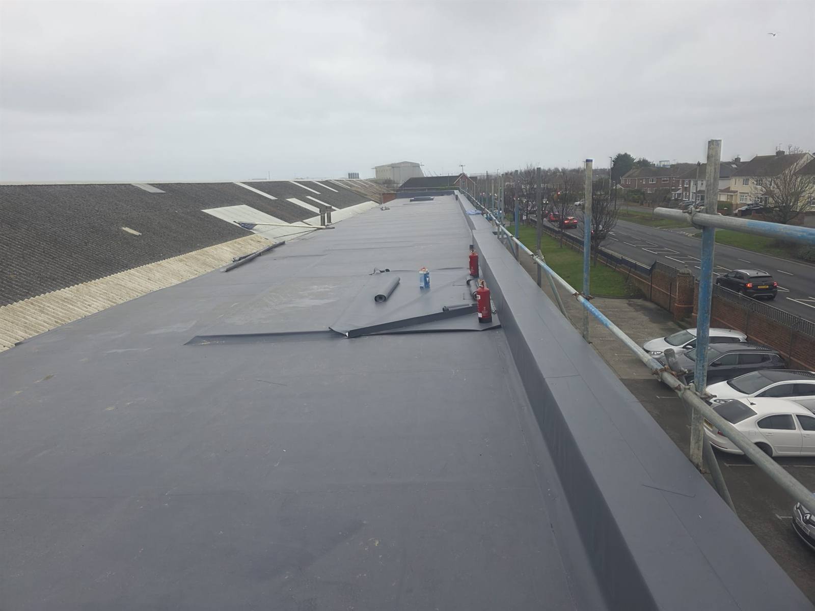 Flat roof maintenance